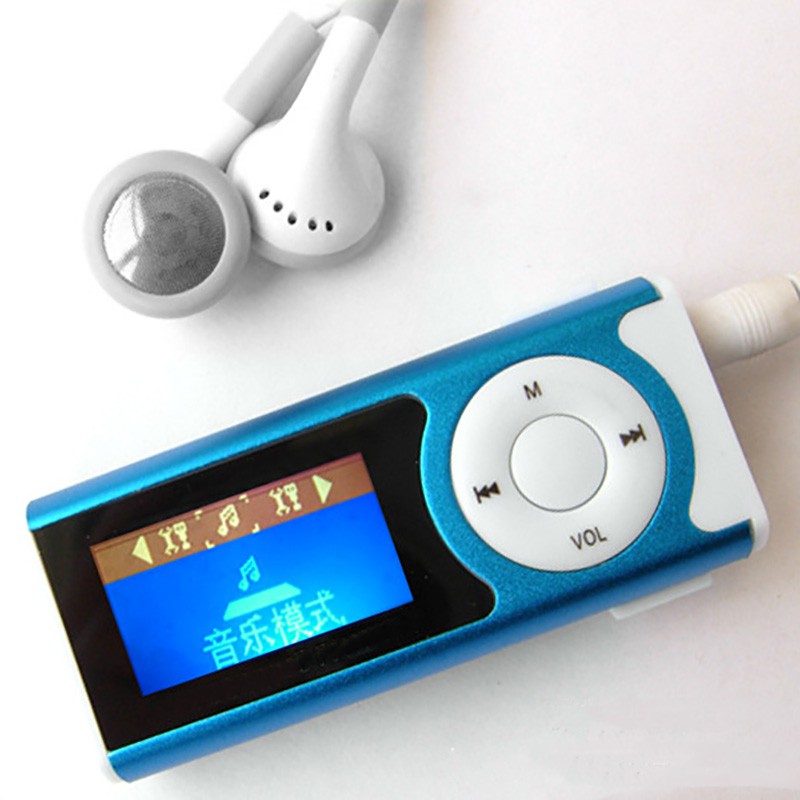 Máy Nghe Nhạc Mp3 Mini Có Màn Hình Lcd Hỗ Trợ Thẻ Nhớ Tf