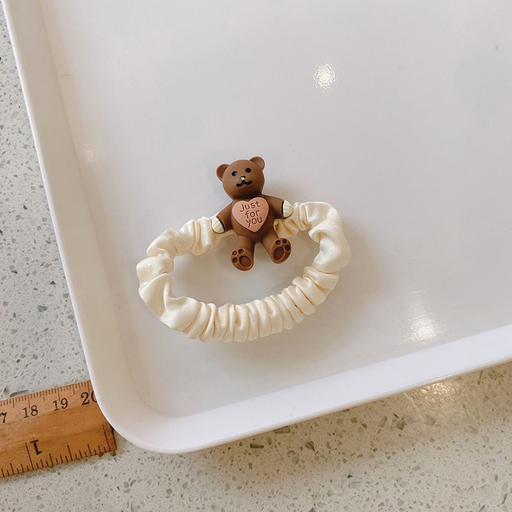 Dây buộc tóc hình gấu 3D dễ thương dành cho bé gái
