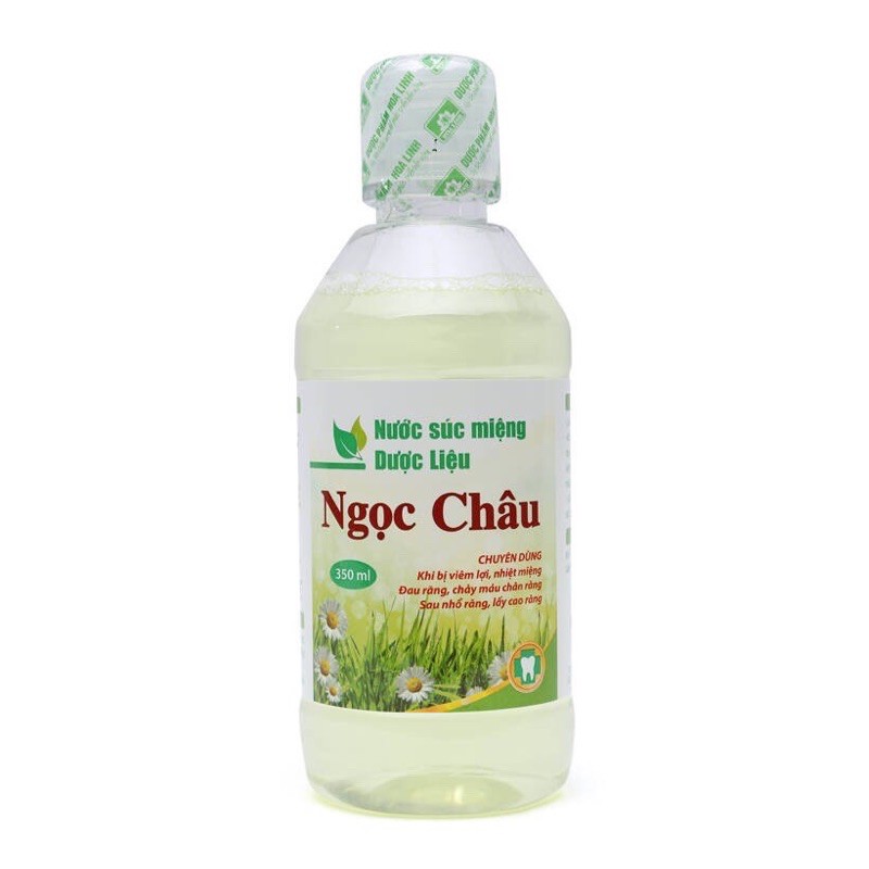 Chai nước súc miệng diệt khuẩn, hơi thở thơm mát Ngọc Châu 350ml