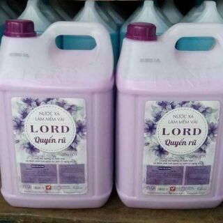 Nước xả vải lord can 10kg siêu tiết kiệm