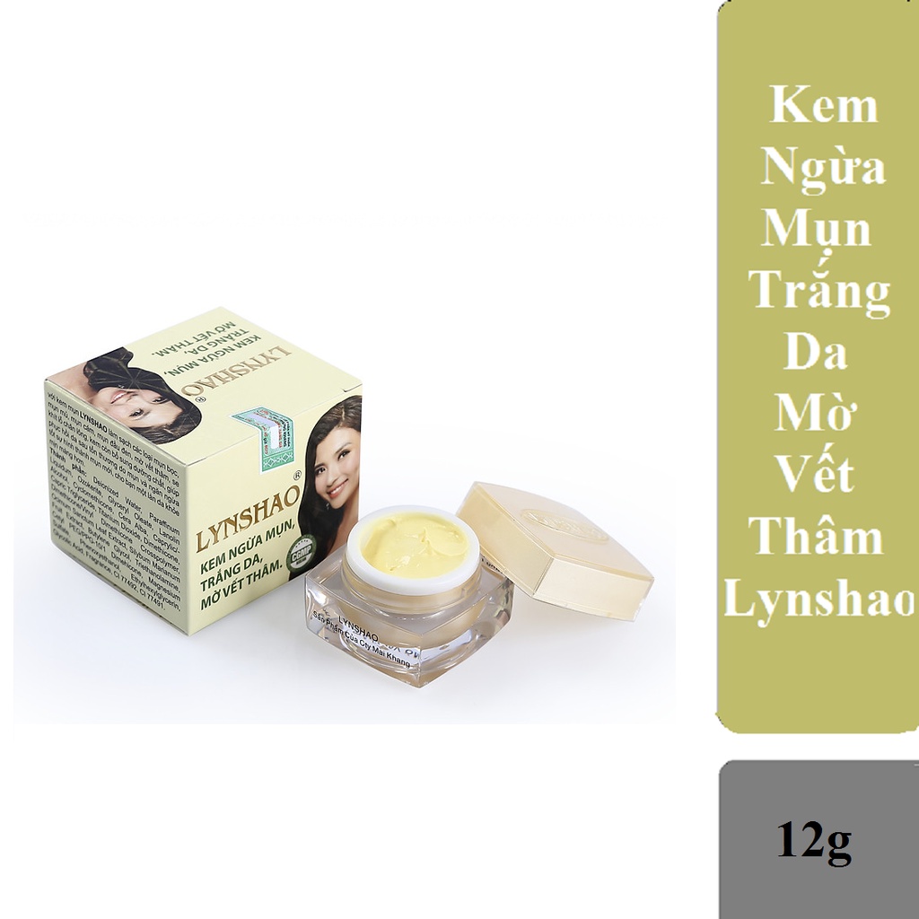 Kem LYNSHAO Ngừa Mụn - Dưỡng Trắng Da - Làm Mờ Vết Thâm (12g)