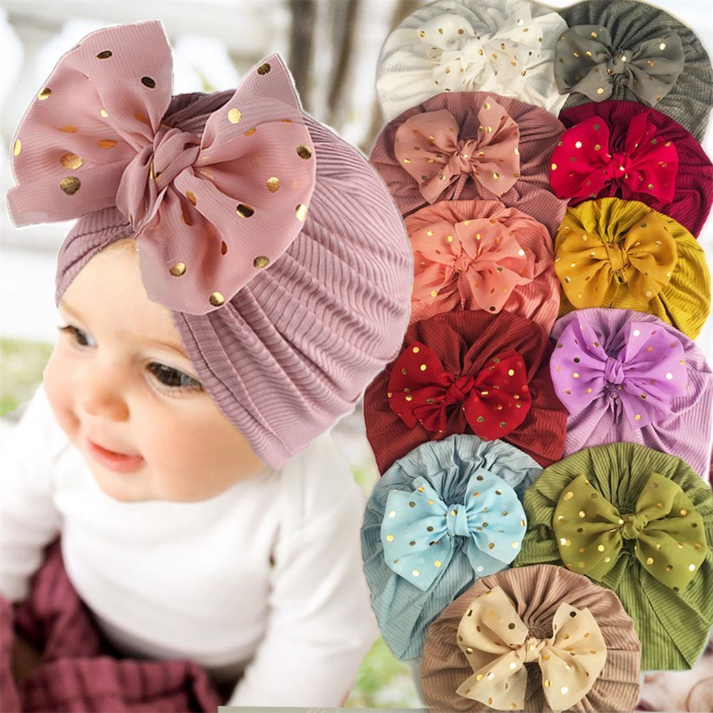 Mũ Beanie Mềm Thắt Nơ Dễ Thương Dành Cho Bé Sơ Sinh
