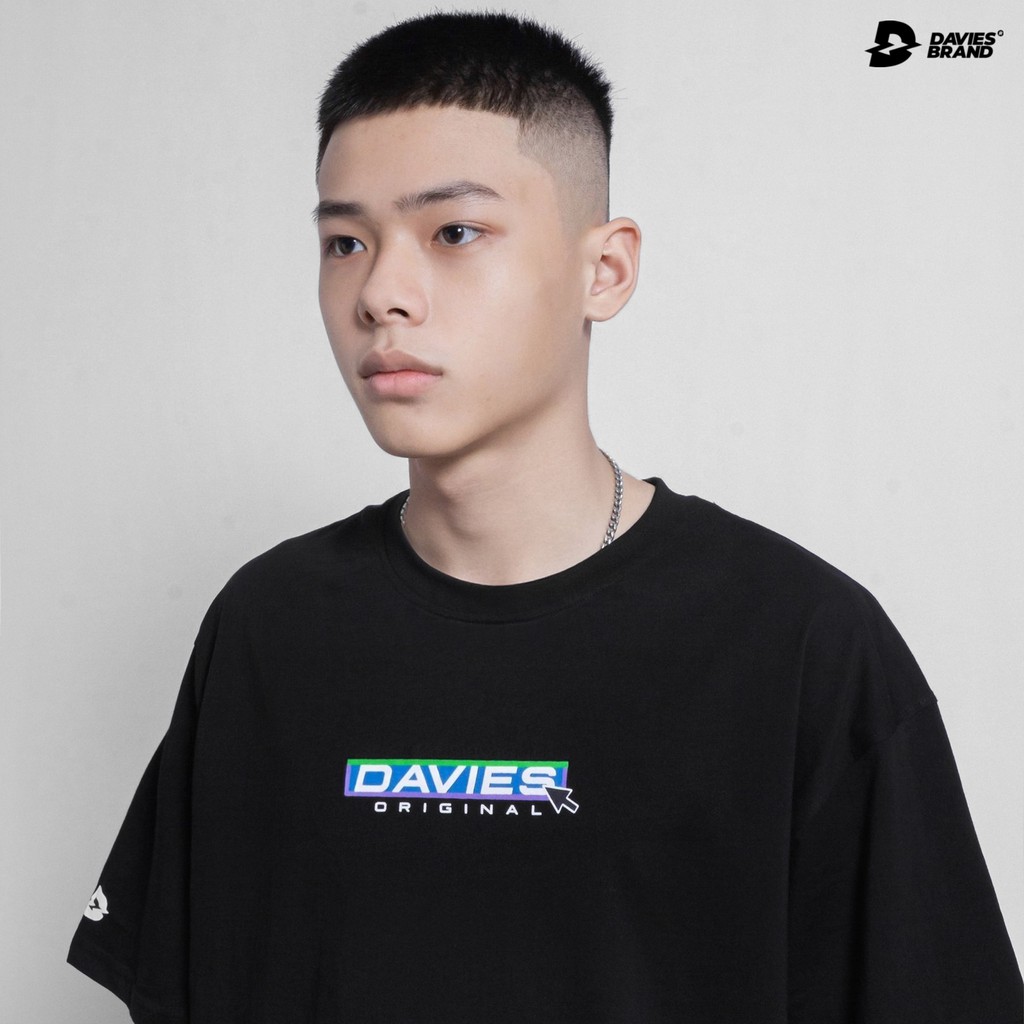 Áo thun nam nữ form rộng tay lỡ màu đen Davies- Dare show merchandise Violet Tee