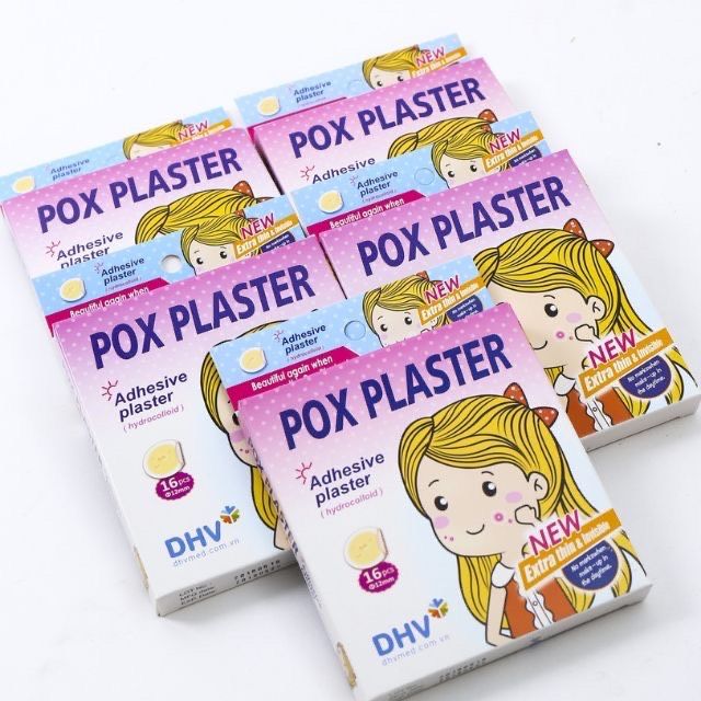 Miếng dán mụn Pox Plaster (hộp 16 miếng)