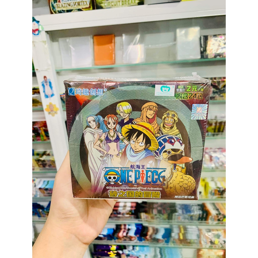 [ Dưa Hấu ] Hộp Thẻ Bài 5 ảnh thẻ nhân phẩm ngẫu nhiên mỗi gói Anime One Piece chibi xinh xắn