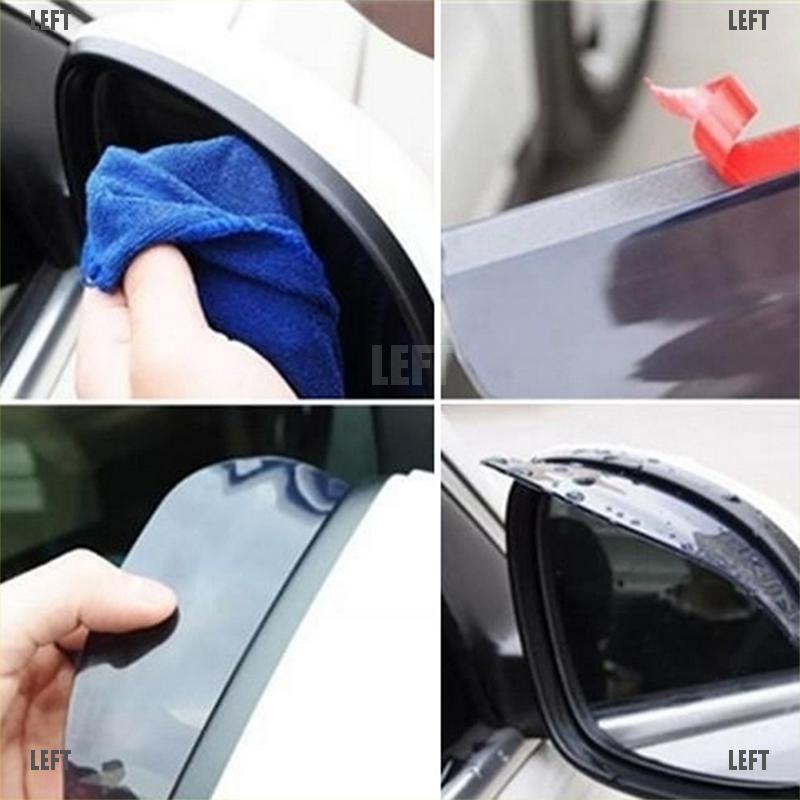 1 Cặp Vỏ Bọc Gương Chiếu Hậu Chống Nước Mưa Màu Đen Cho Xe Hơi