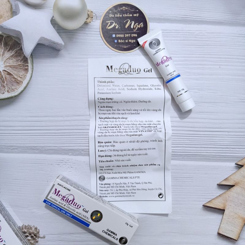 ✅ Giảm thâm, mụn trứng cá Megaduo Gel 15g, Plus