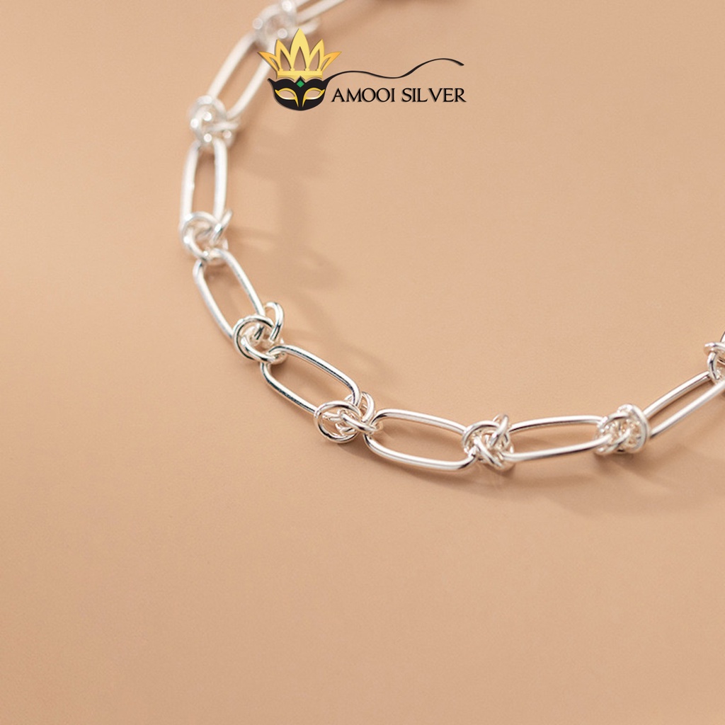 Lắc tay bạc S925 xích khúc - Amooi Silver AT115