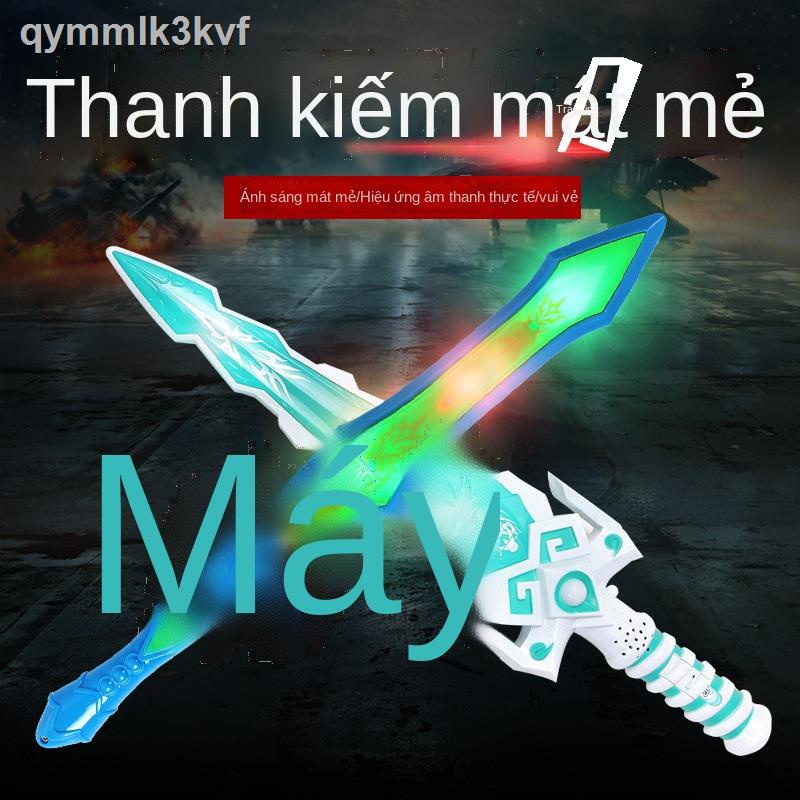 ♠Trẻ em nhấp nháy thanh kiếm mát thánh laser mô phỏng dao nhựa phát sáng vũ khí điện cậu bé đồ chơi