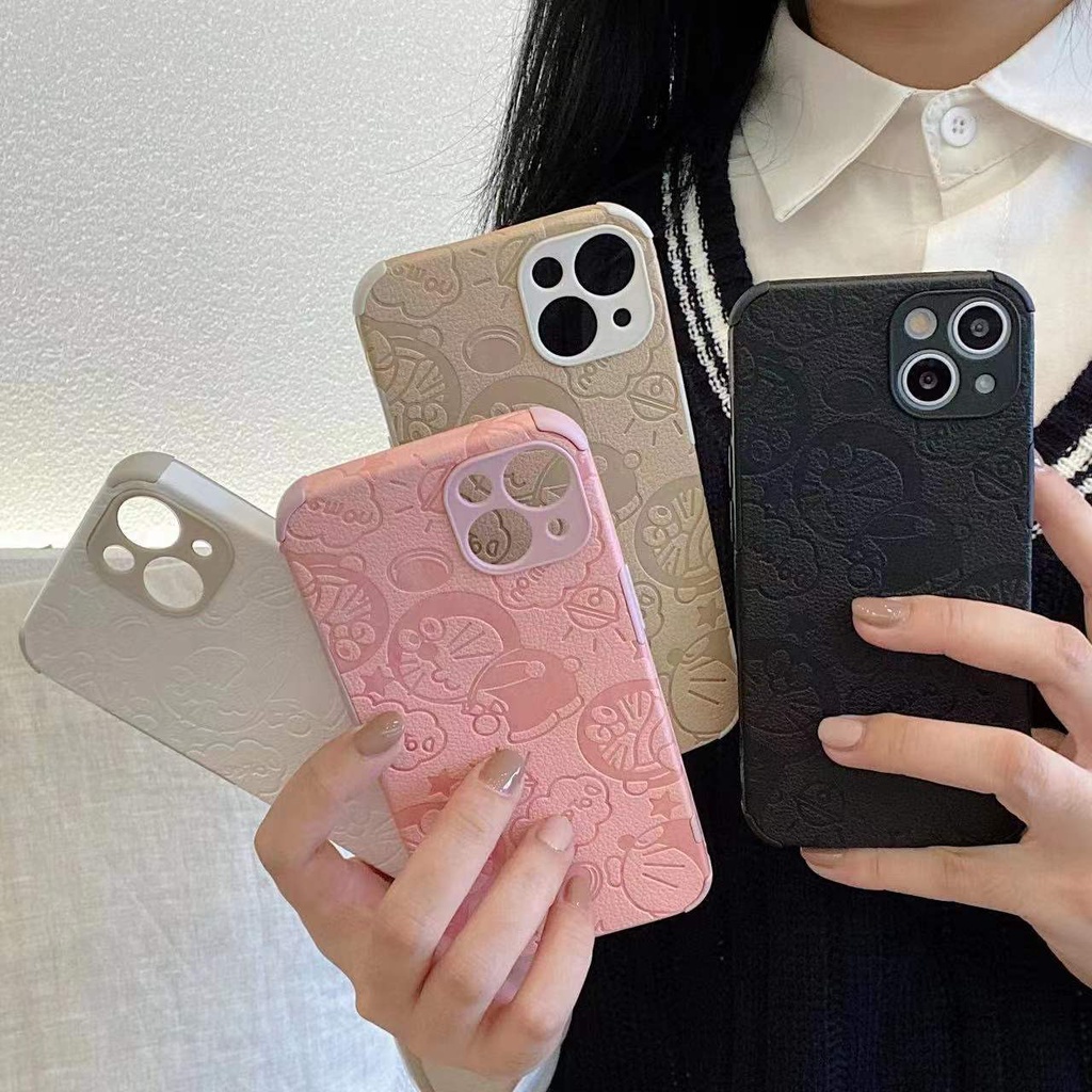 Ốp Điện Thoại Da Mềm Họa Tiết Doraemon 2022 Cho Apple iPhone 13 12 11 X XS XR MAX 11 Pro 7 8 Plus