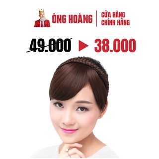 Băng đô tóc mái giả, băng đô cài tóc giả mái xinh xắn, thay đổi phong cách mới