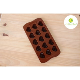 Khuôn socola/thạch silicone hình trái tim