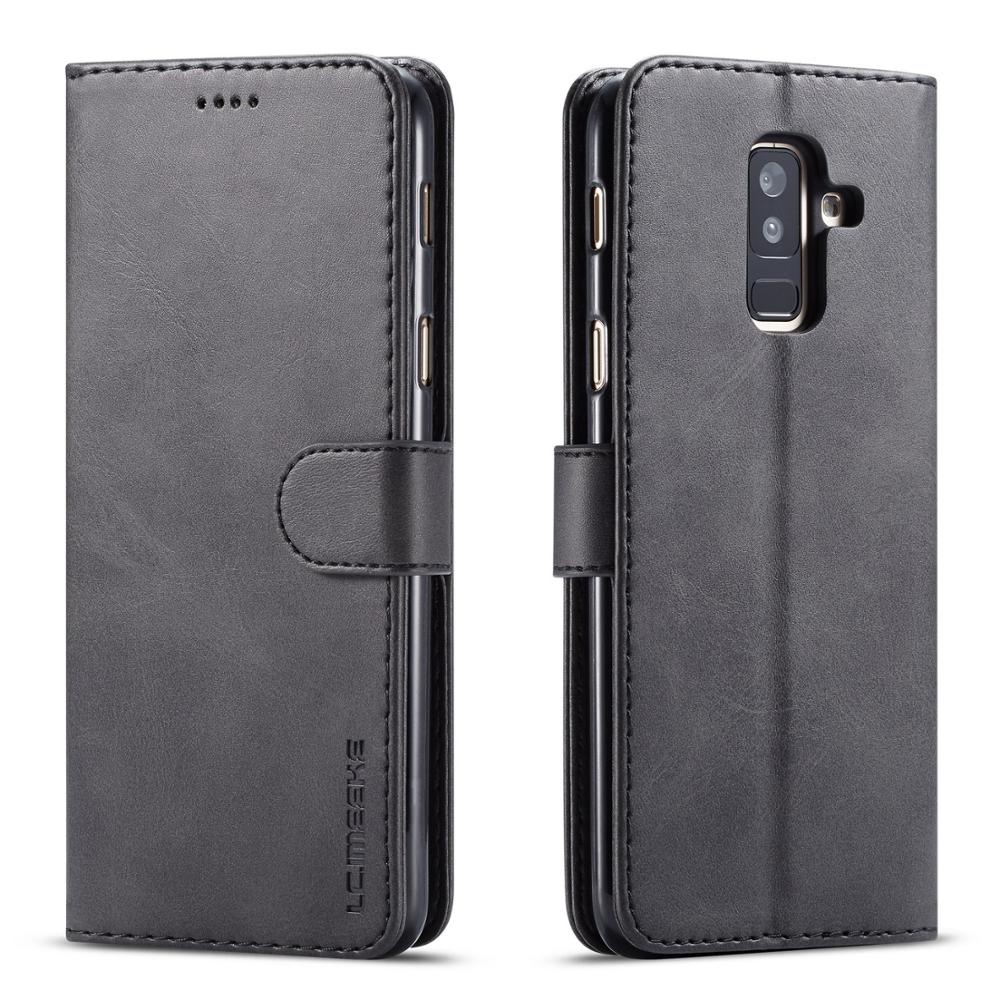 Ốp Bao Nắp Gập Chất Giả Da Nhiều Màu Cho Điện Thoại Samsung Galaxy A6 Plus A8 A7 A5 A9 A6 Plus A750 2018