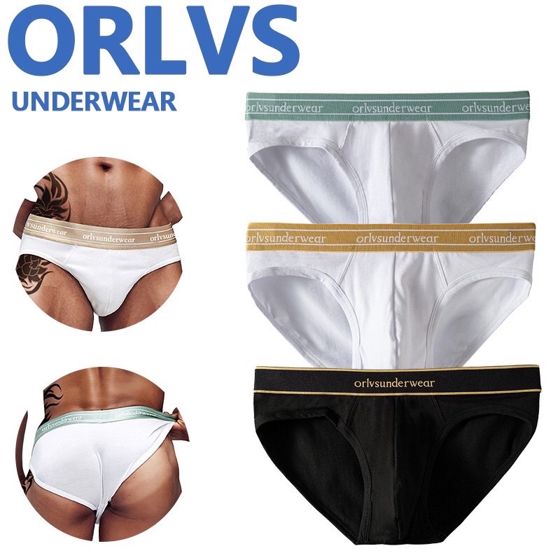 Quần lót nam tam giác, quần sịp nam chất cotton thiết kế, màu sắc thời trang  - ORL04A