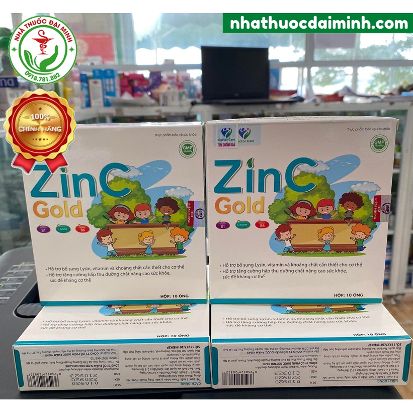 Kẽm Nước Cho Trẻ ZinC Gold Doctor Care Hộp 10 Ống