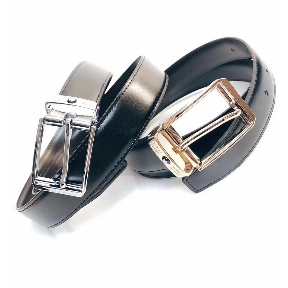 Hàng Có Sẵn! Mont BLANC Thắt Lưng Da Bò Thời Trang Dành Cho Nam Và Nữ