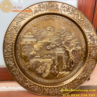 Mâm phong cảnh đồng quê- mâm đồng phong thủy