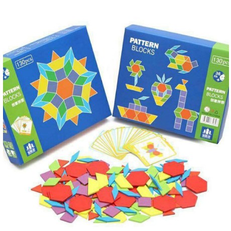 Ghép hình tư duy theo thẻ Pattern block