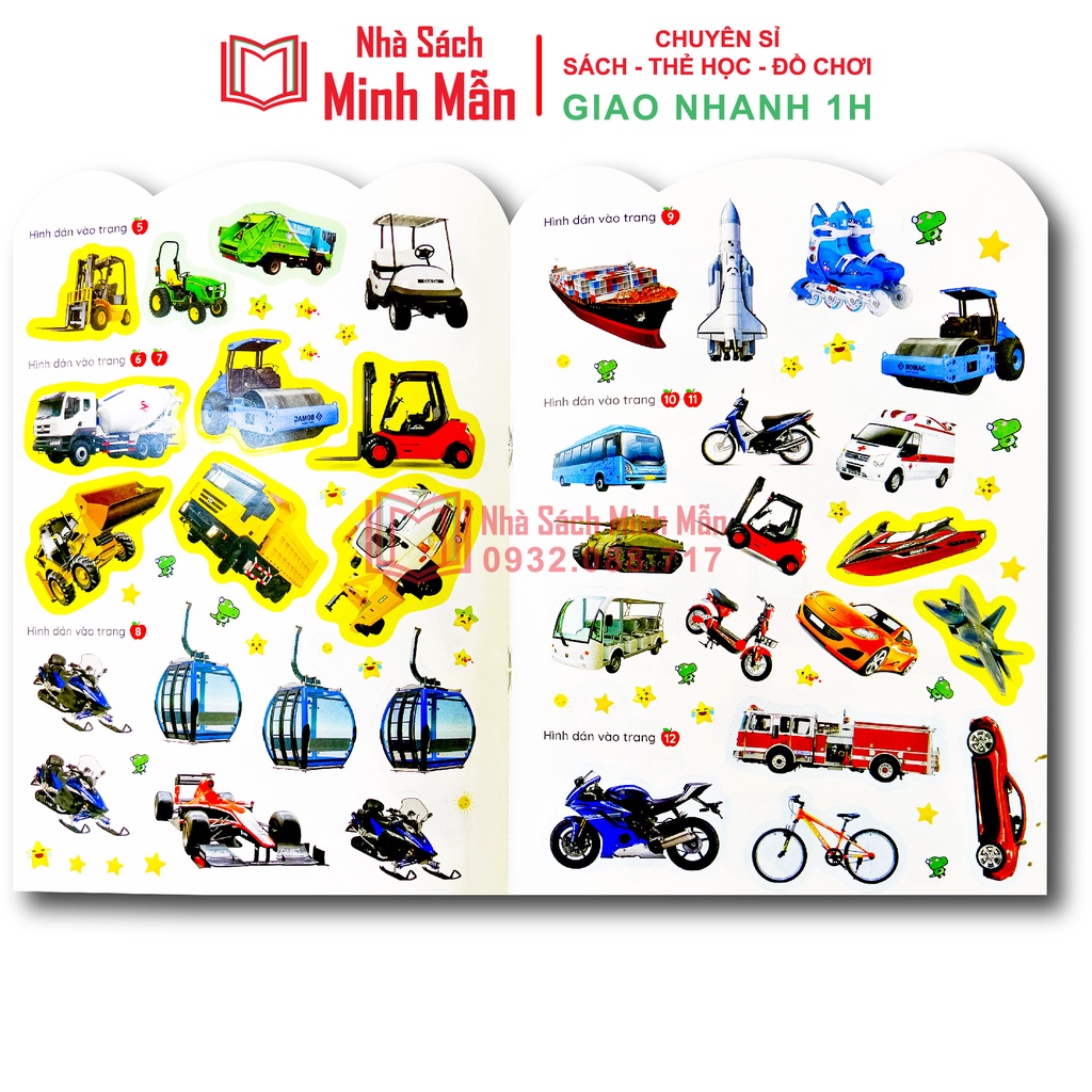 Sách - Bóc dán thông minh song ngữ Việt Anh dành cho trẻ từ 26 tuổi