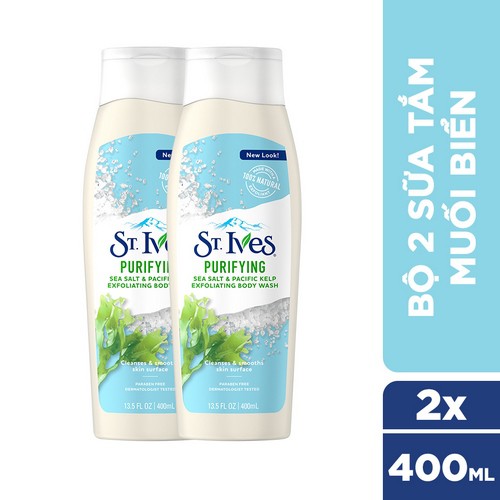 Bộ 2 Sữa tắm St.Ives Muối Biển (400ml x 2) | BigBuy360 - bigbuy360.vn