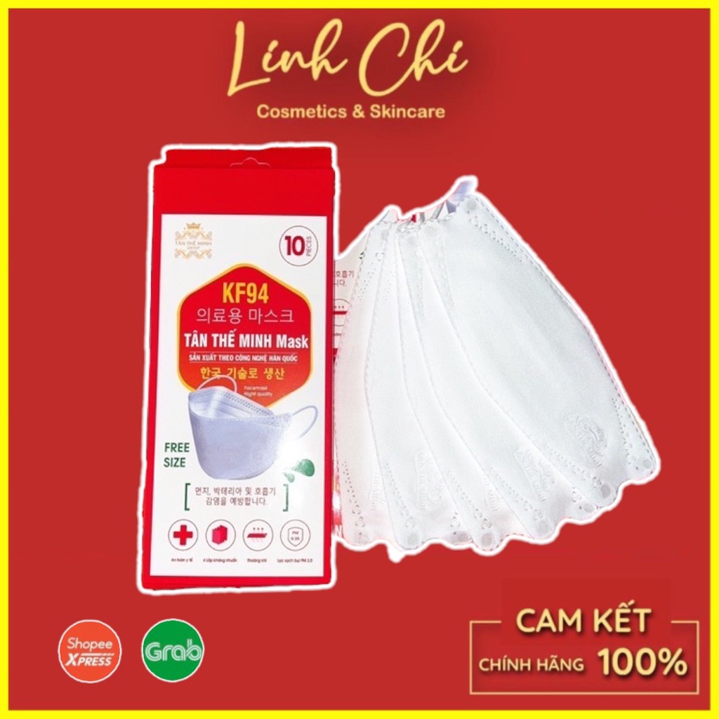 Set 50 Chiếc Khẩu trang 4 Lớp KF94 Chống Bụi Mịn Và Kháng Khuẩn Hàng Cao Cấp