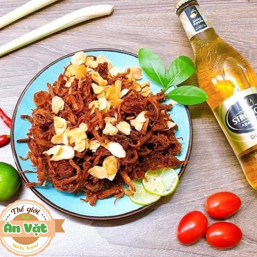 Khô heo cháy tỏi 300gr thơm ngon, khô lợn cháy tỏi xé sợi loại ngon an toàn vệ sinh thực phẩm | BigBuy360 - bigbuy360.vn