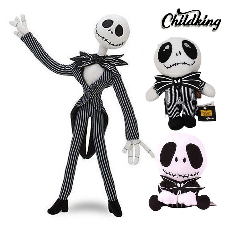 Búp bê nhồi bông hình nhân vật phim Nightmare Before Christmas jack skellington