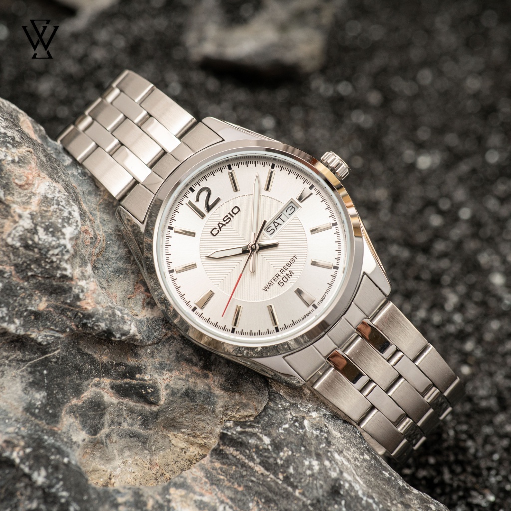 Đồng Hồ Quartz Nam Casio WATCHSTORE MTP-1335D-7AVDF Thiết Kế Kính Khoáng 41mm, Dây Kim Loại, Vỏ Thép Không Gỉ