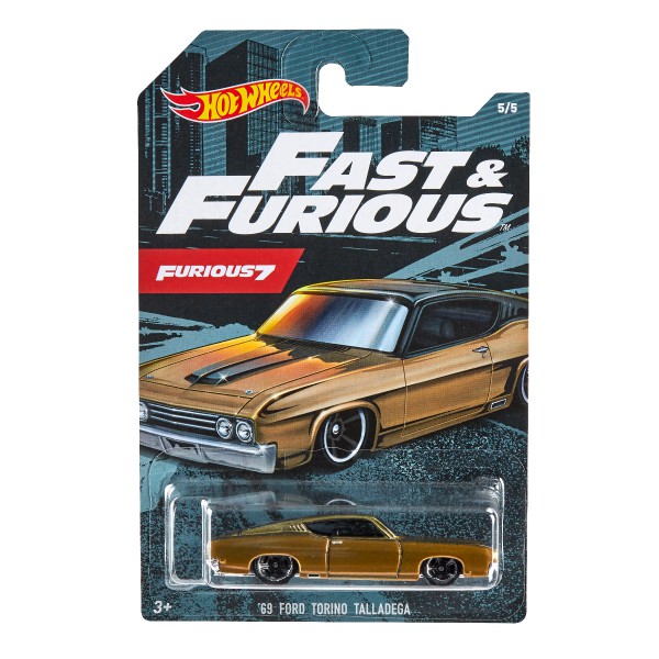 Siêu xe Fast and Furious 69 Ford Torino Talladega HOT WHEELS GJV61/GDG44