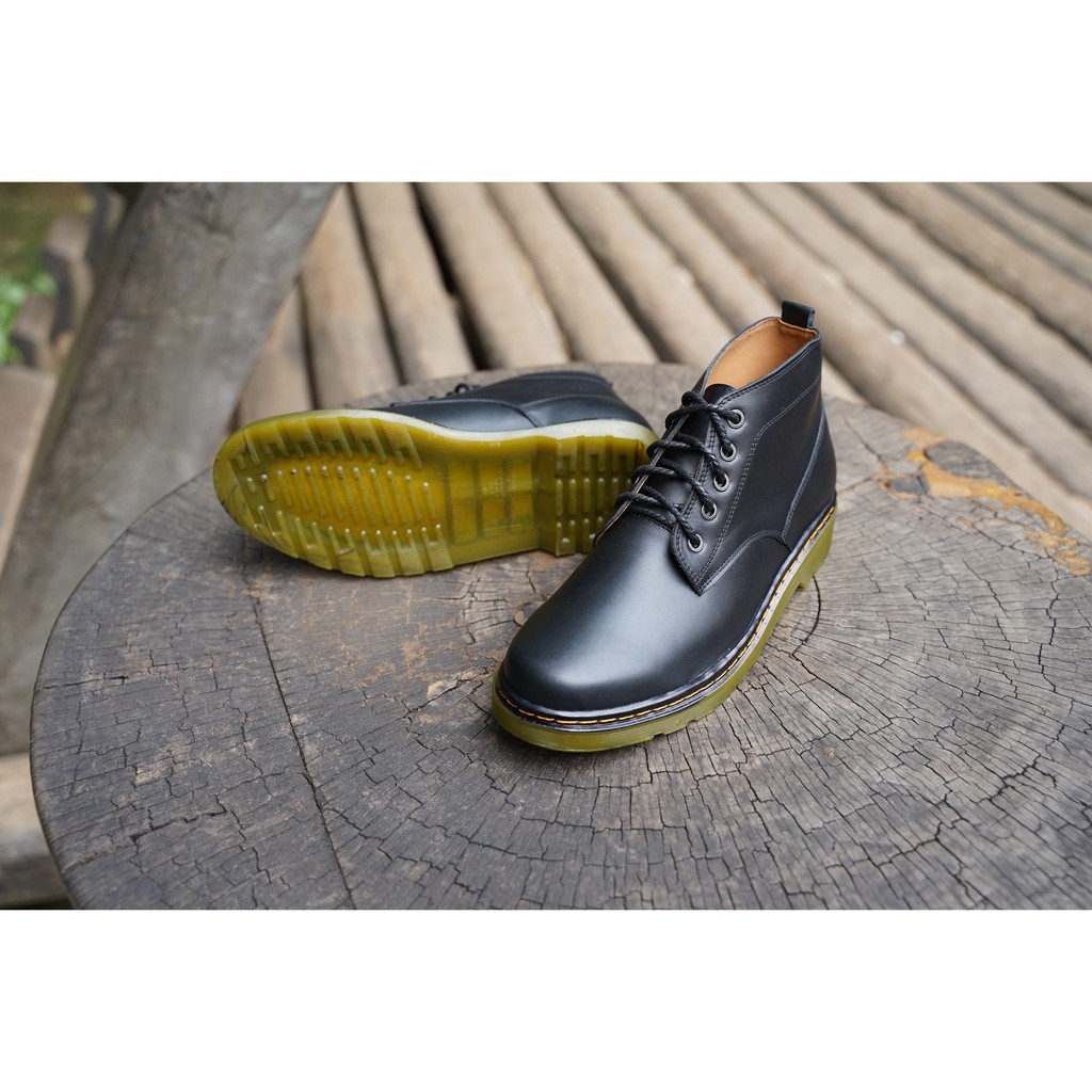 Giày da nam dáng cổ cao Dr Martens - DR09- giày da nam đế xanh cao cổ mẫu mới năm 2019 chính hãng 100% - domanh98