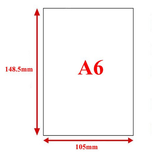 Giấy in A6, giấy in đơn hàng định lượng 70gsm  1 tập 500 tờ_HD