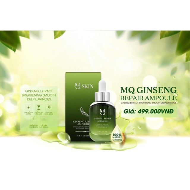 Serum Căng Bóng Da Nhân Sâm MQ SKIN ❤️ Chính Hãng ❤️ Serum MQ Chăm Sóc Da Toàn Diện