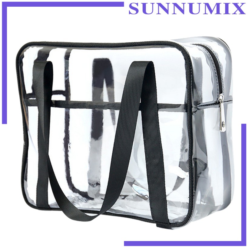 Túi Xách Nhựa PVC Trong Suốt Đựng Mỹ Phẩm Đi Biển Tiện Dụng Cho Nam Và Nữ