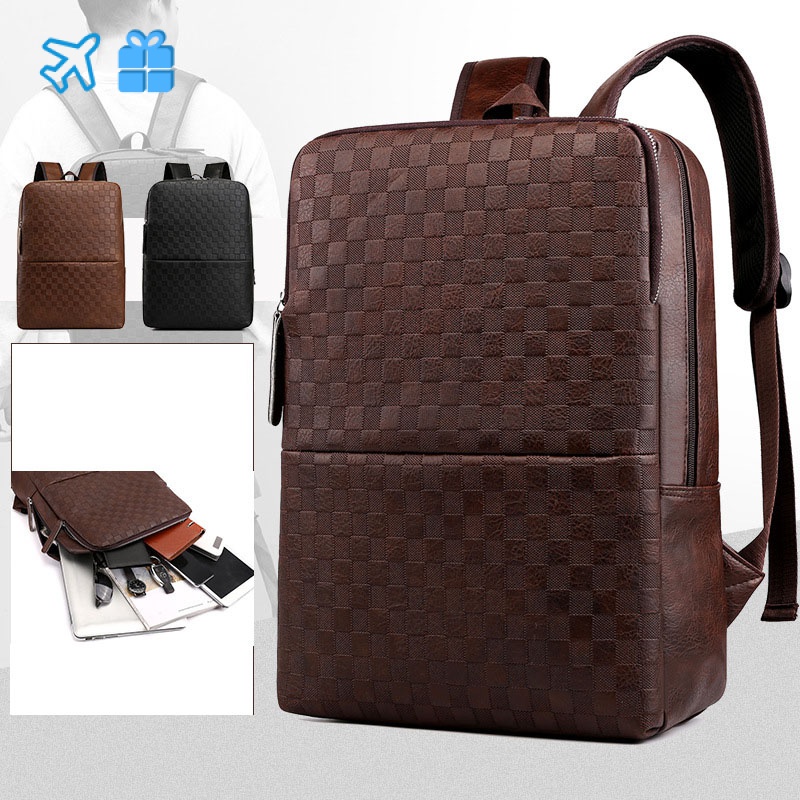 Ba Lô Da PU Thời Trang Công Sở Trẻ Trung Cá Tính Cho Nam 2022