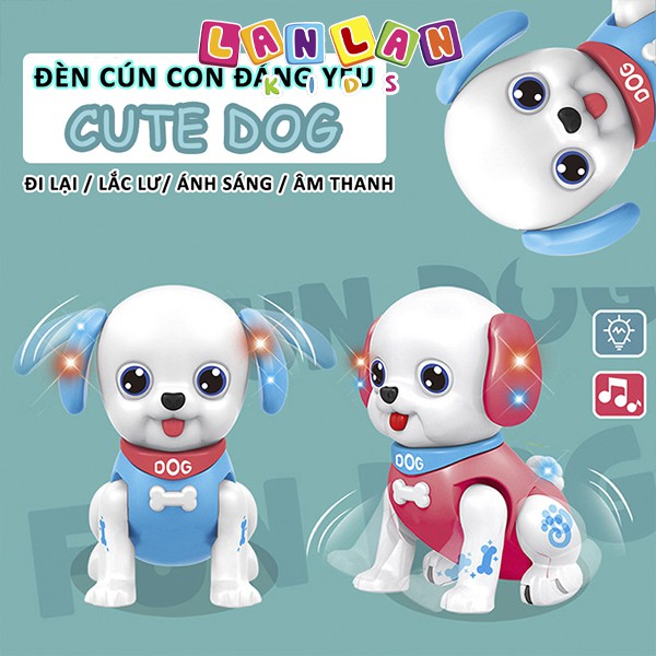 Chú chó phát nhạc đáng yêu LANLAN KIDS cún con đi lại lắc lư theo tiếng nhạc