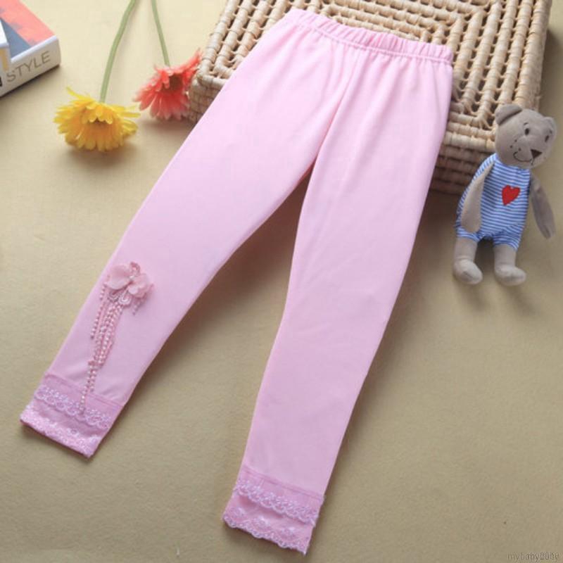 My Baby  Quần legging phối ren cho bé gái ( 2-7 tuổi )