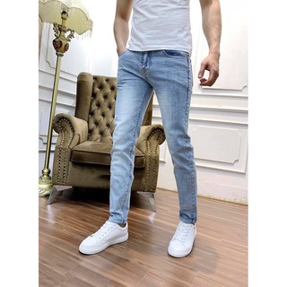 Quần Jeans Nam Wash Bạc Thời Trang Phong Cách Hàn