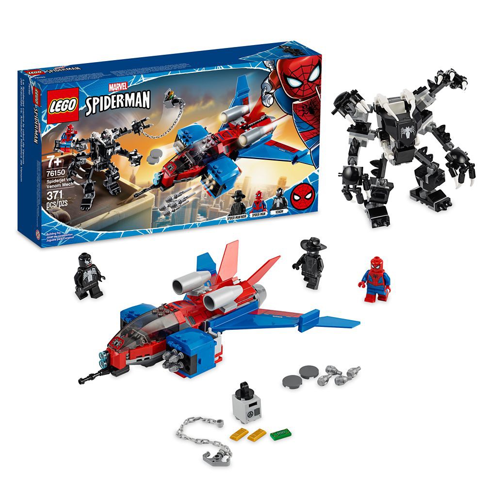 LEGO Super Heroes Marvel Máy Bay Phản Lực Của Người Nhện và Venom 76150 (371 chi tiết)