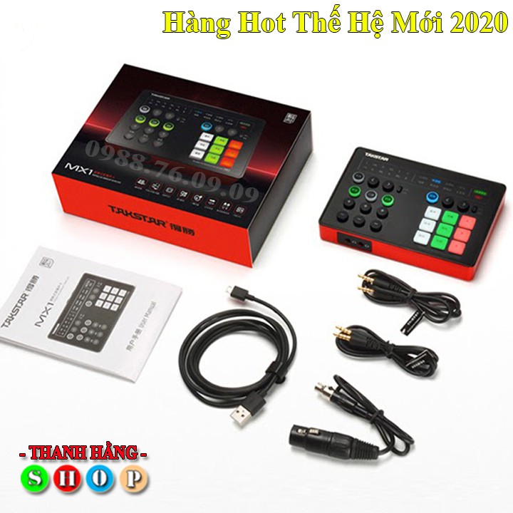 Soundcard hát karaoke Auto Tune Takstar SC-M1 Hàng mới 2020