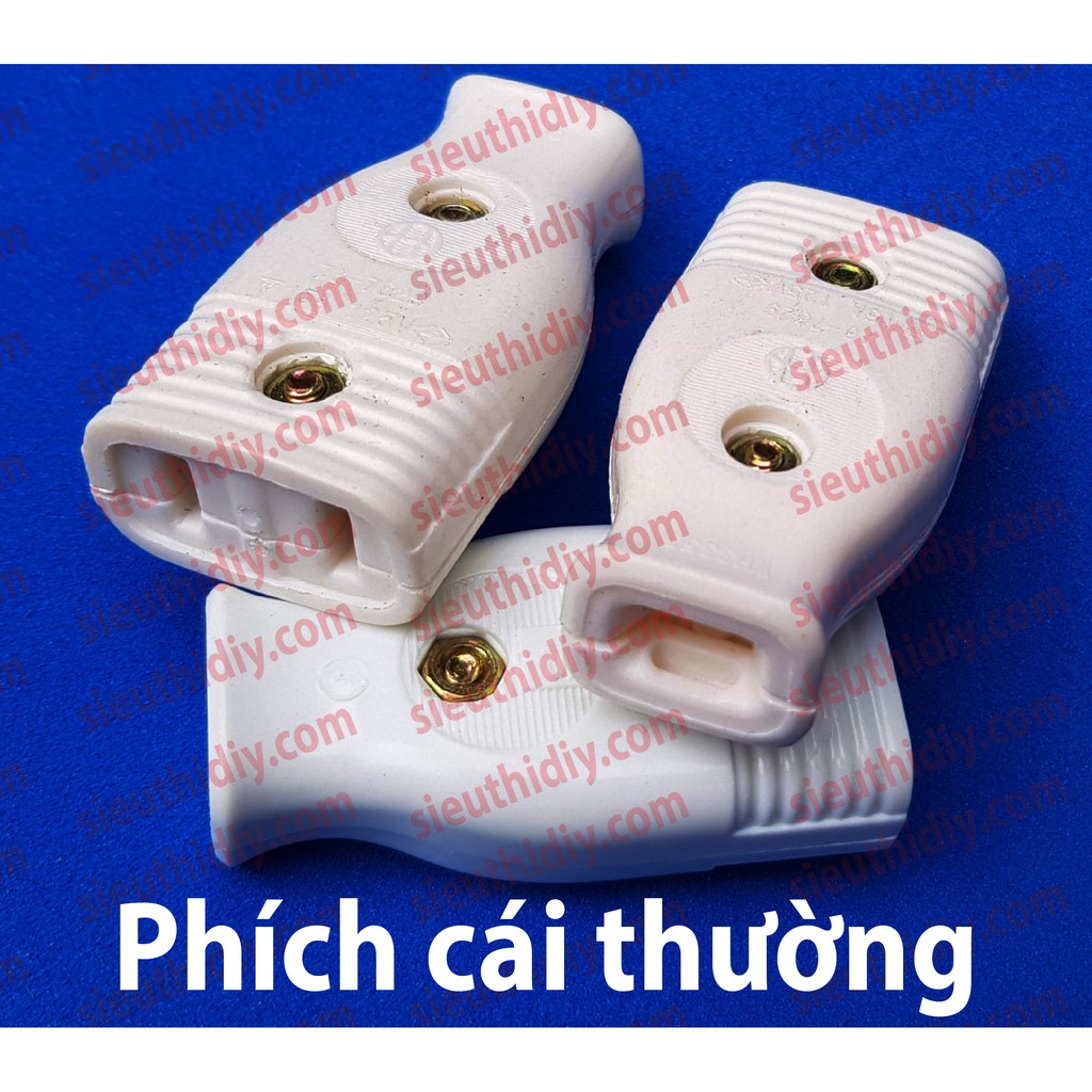 Phích cắm điện chân dẹt gật gù 180 độ, chân đồng