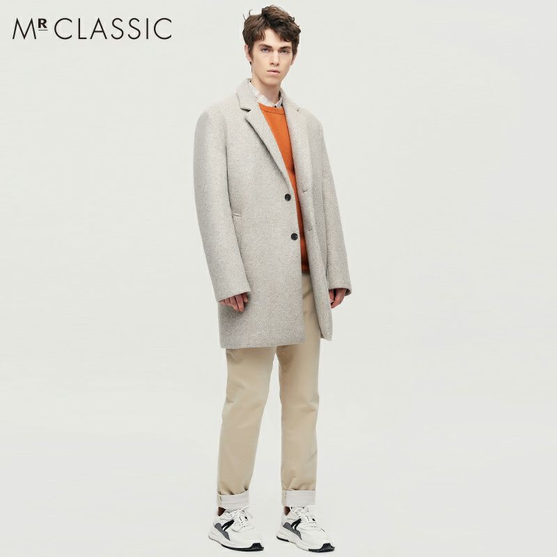 Áo Dạ Dáng Dài Nam Mr Classic CashMere Blended Wool Bản Hàn -Săn Sale