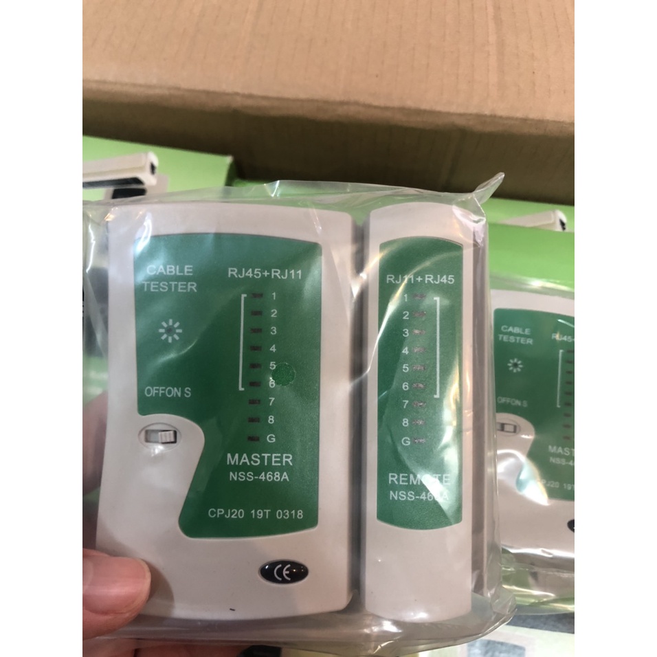 Hộp Test Cáp Mạng Đa Năng RJ-11 RJ-45 Tặng Kèm Pin 9V