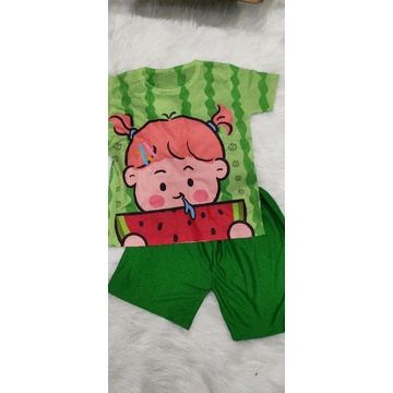 Bộ tay ngắn quần đùi thun lạnh thái cho bé trai/gái