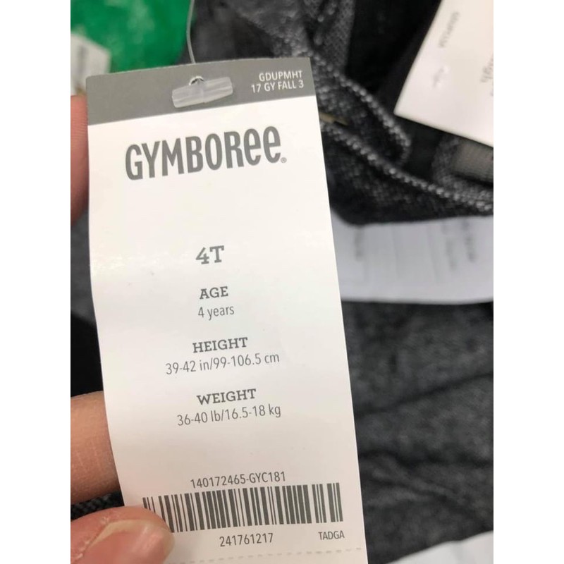 Áo gile bé trai Gym.boree xuất xịn đét bao check