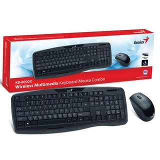 Bộ bàn phím và chuột máy tính Genius KB-8000X Wireless US Combo