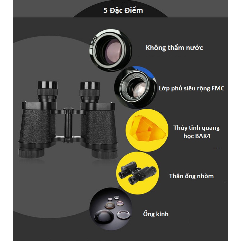 Ống nhòm cao cấp độ phóng đại 8X quan sát tốt, rõ nét hơn những vật ở khoảng cách xa - Video hàng thực tế
