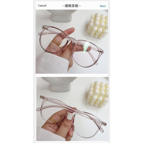 Mắt kính chống tia uv gọng nhựa trong suốt thời trang chất lượng