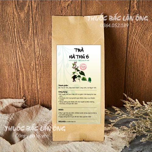 Trà hà thủ ô cải thiện tình trạng bạc tóc, kích thích mọc tóc, giúp tóc đen chắc khỏe - Thuốc Bắc Lãn Ông