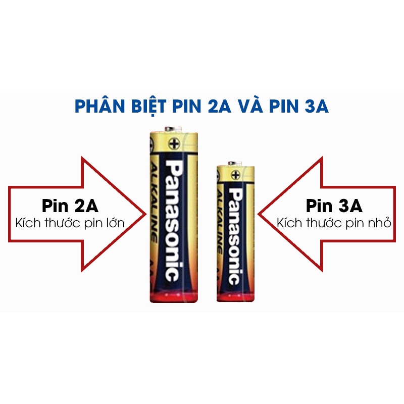 ✅ PIN PANASONIC ALKALINE AA (2A) 1 VỈ 2 VIÊN - Pin cho máy huyết áp, máy massage, máy xung điện, remote Tivi, Máy Lạnh