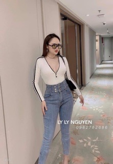 Quần bò cạp siêu cao